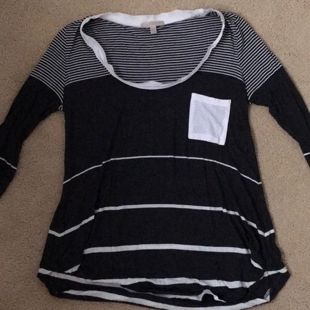 Anthropologie Bordeaux 3/4 Sleeve